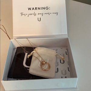 NWT Uncommon James rose gold Helix necklace